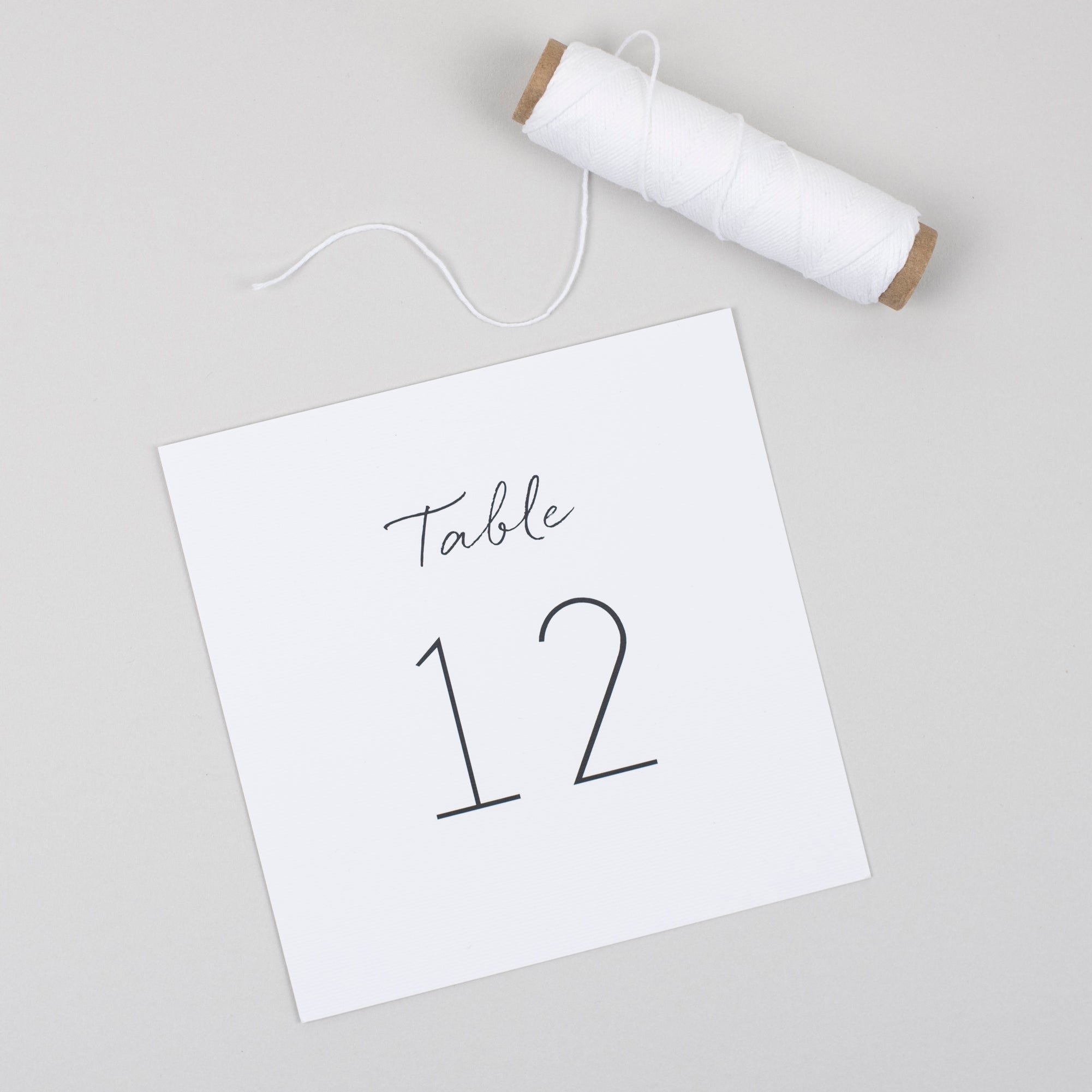 Minimalist Pack of 15 Table Numbers + Top Table Card