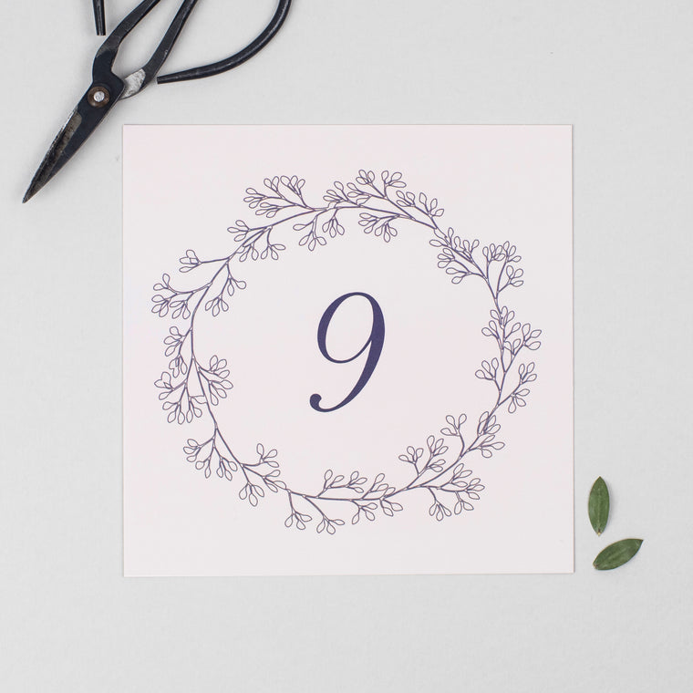 Secret Garden Pack of Table Numbers