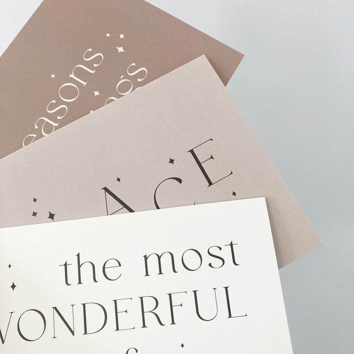 6 Modern Tonal Christmas Cards Pack