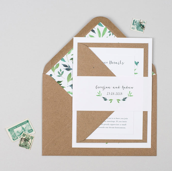 Botanical Garden Wedding Invitation Suite