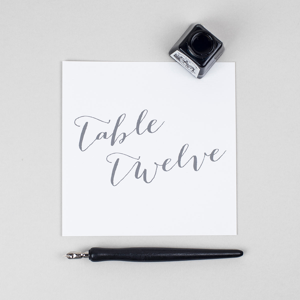 Elegant Calligraphy Pack of Table Numbers