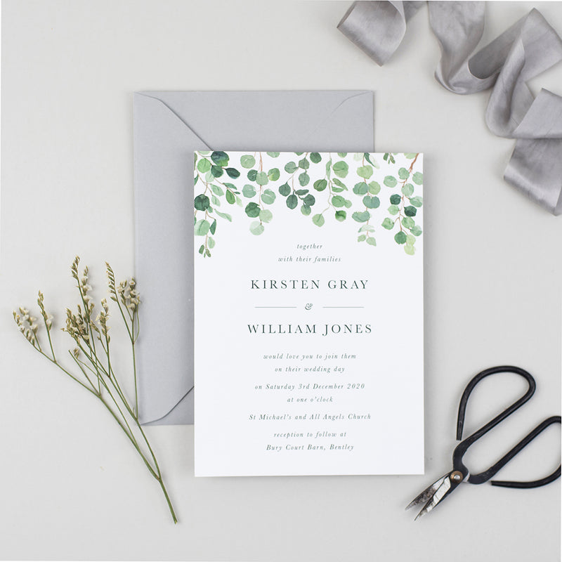 Eucalyptus Wedding Invitation Suite