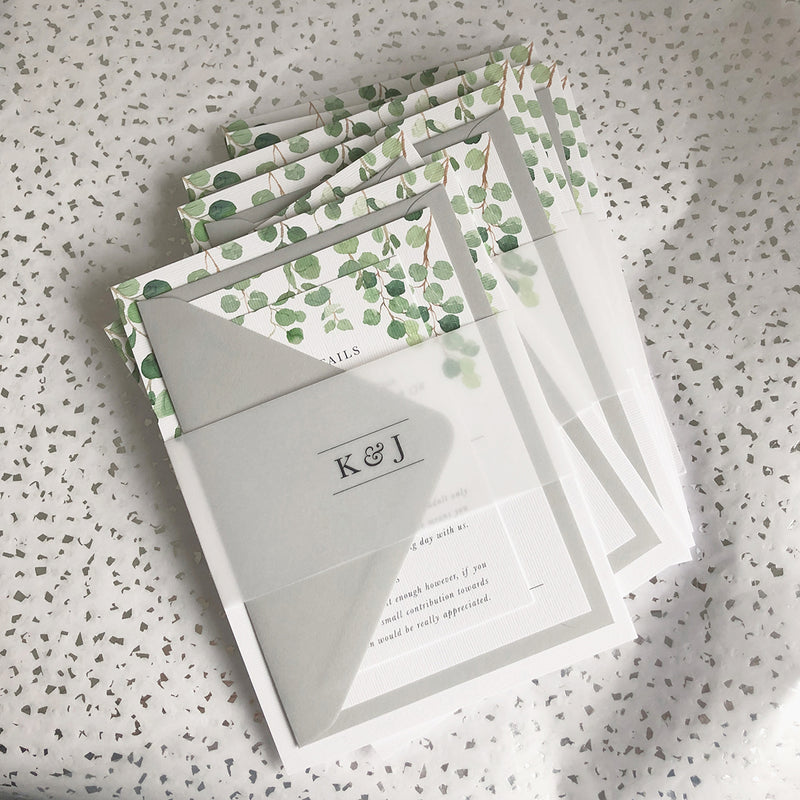 Eucalyptus Wedding Invitation Suite