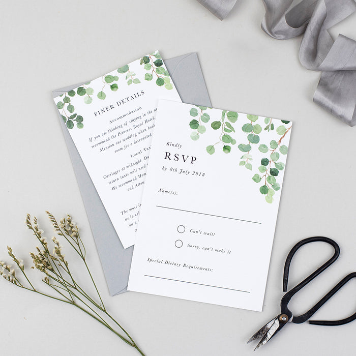 Eucalyptus Wedding Invitation Suite