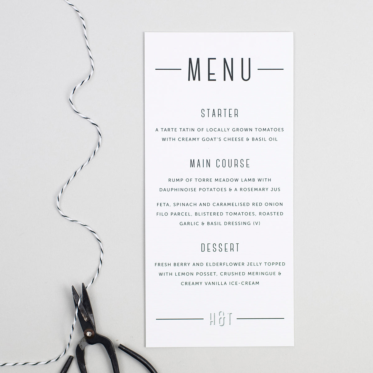 Graphic Type Individual Size Menus