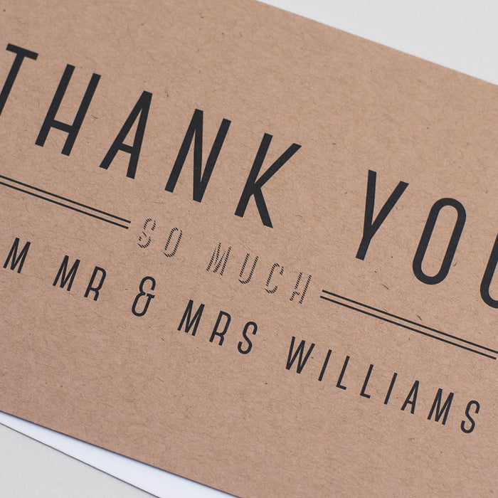 Graphic Type Thank You Cards