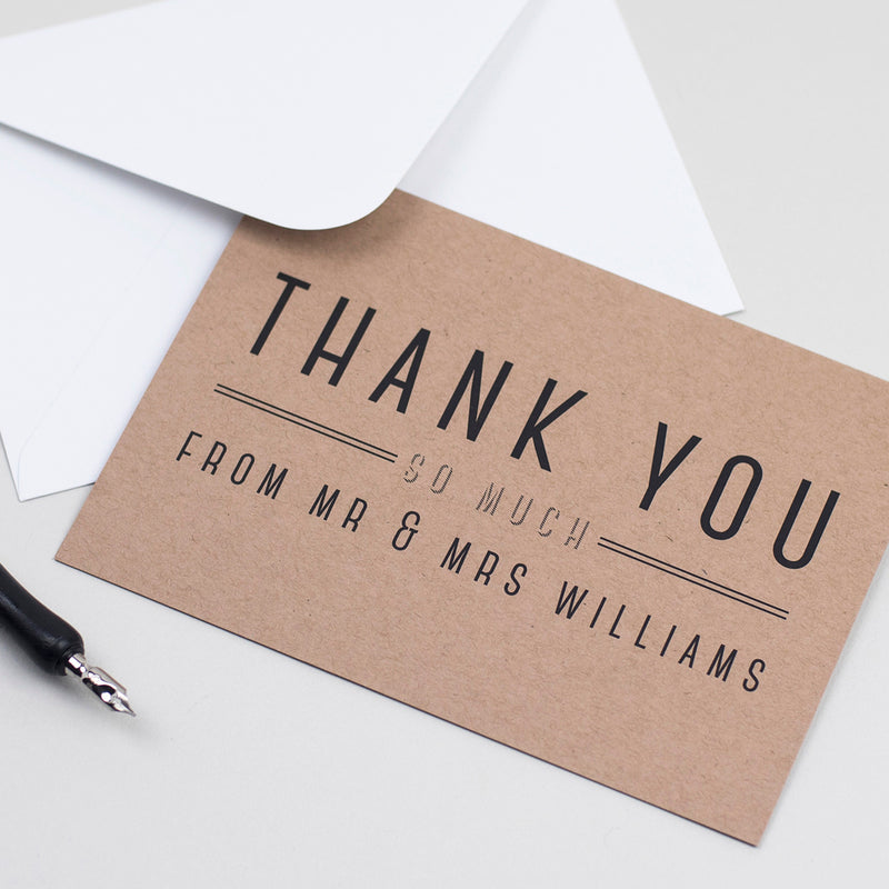 Graphic Type Thank You Cards