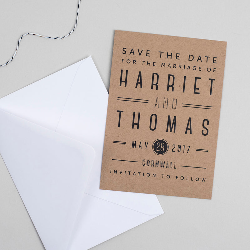 Graphic Type Save the Date