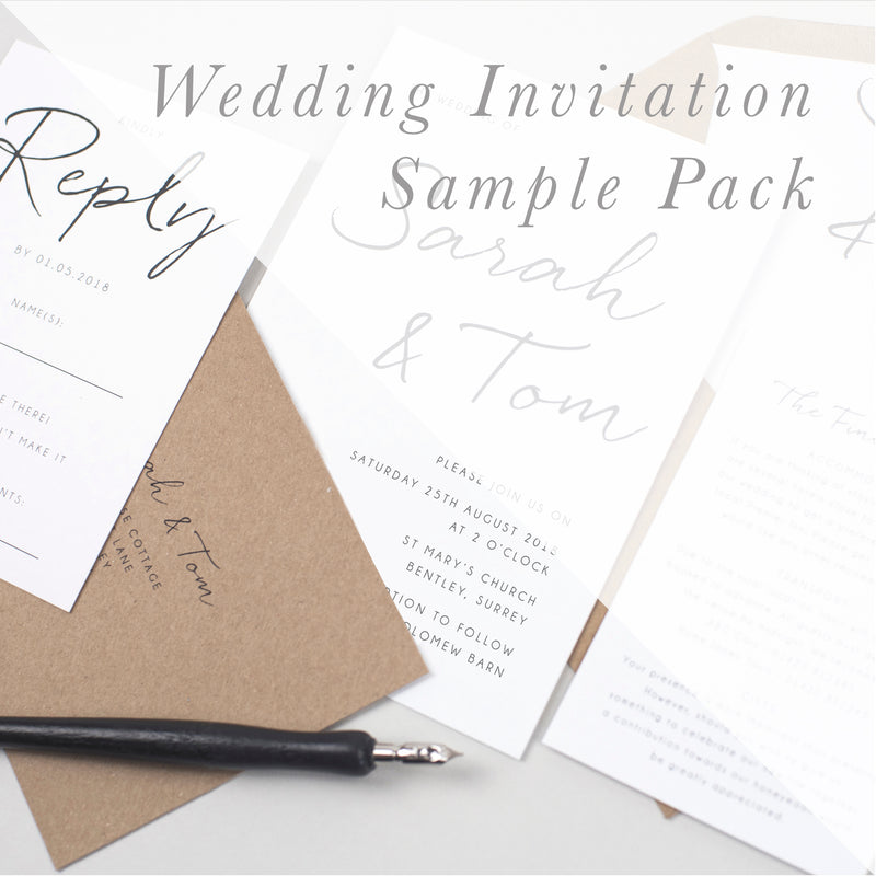 Sample Packs - Wedding Invitations - Pear Paper Co
