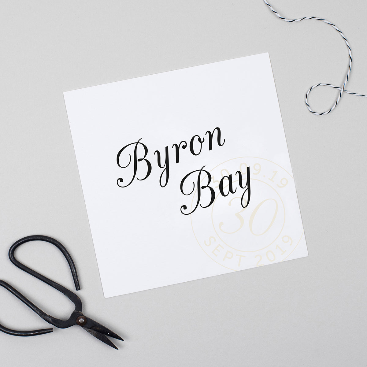 Kraft Stamp Pack of Table Names