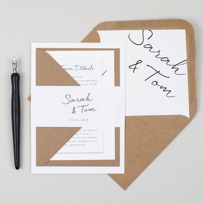 Minimalist Wedding Invitation Suite