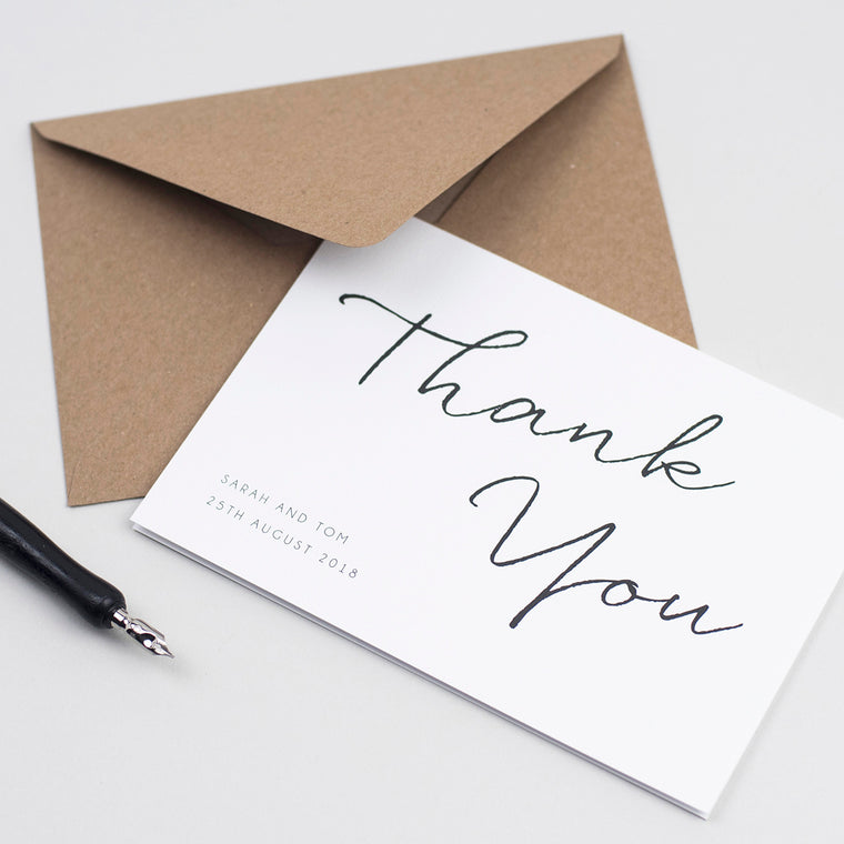 Minimalist Thank You Cards