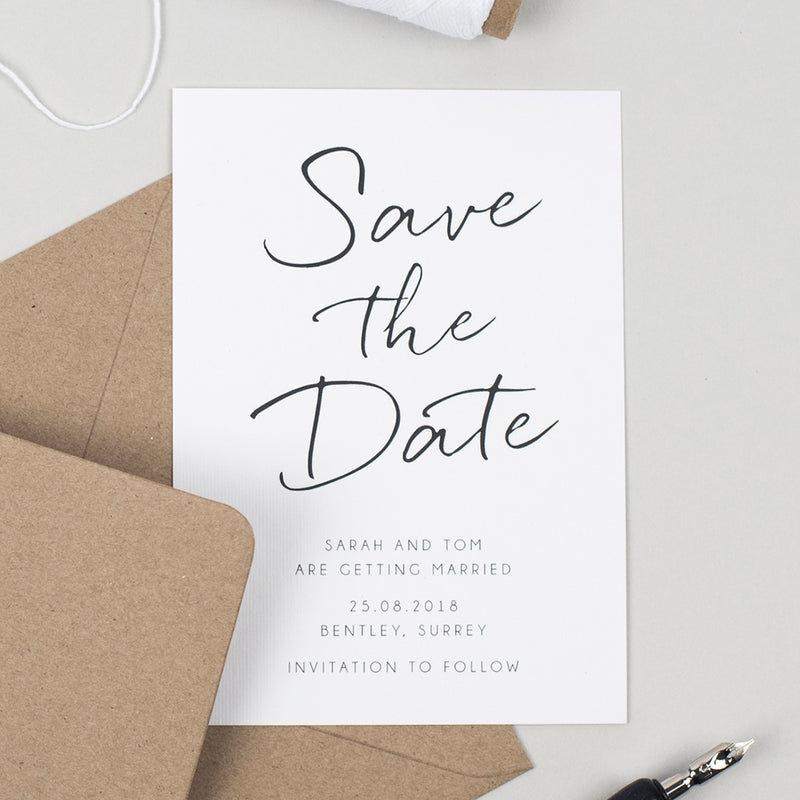 Minimalist Save the Date