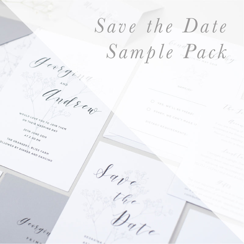 Sample Packs - Save the Dates - Pear Paper Co