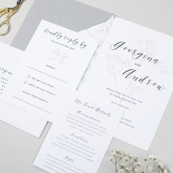 Spring Romance Wedding Invitation Suite