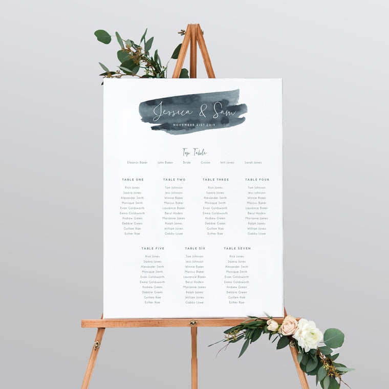 Waters Edge Mounted Table Plan