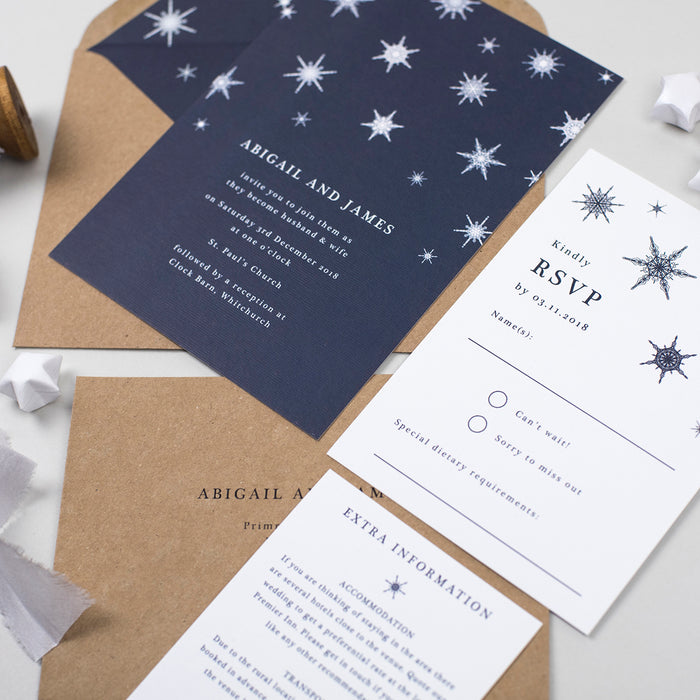 Winter Wedding Invitation Suite