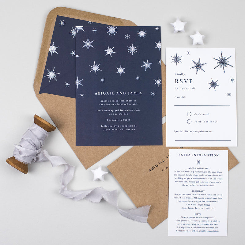 Winter Wedding Invitation Suite