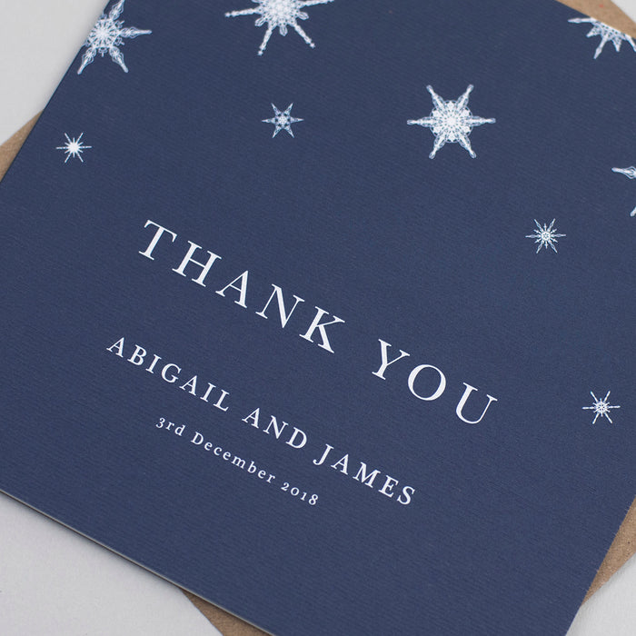 Winter Wedding Thank You Cards