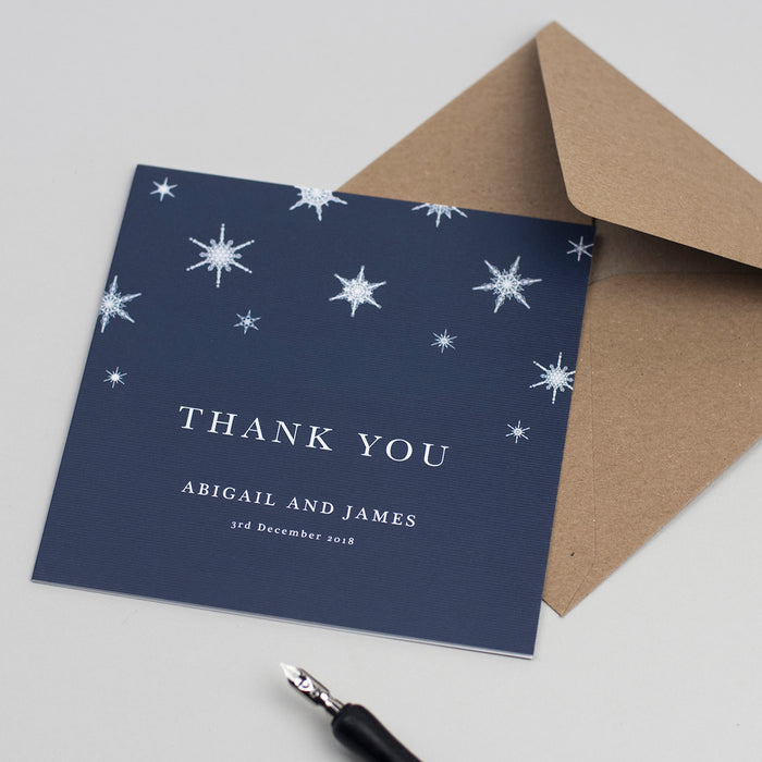 Winter Wedding Thank You Cards