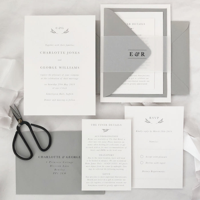 Pure Wedding Invitation Suite